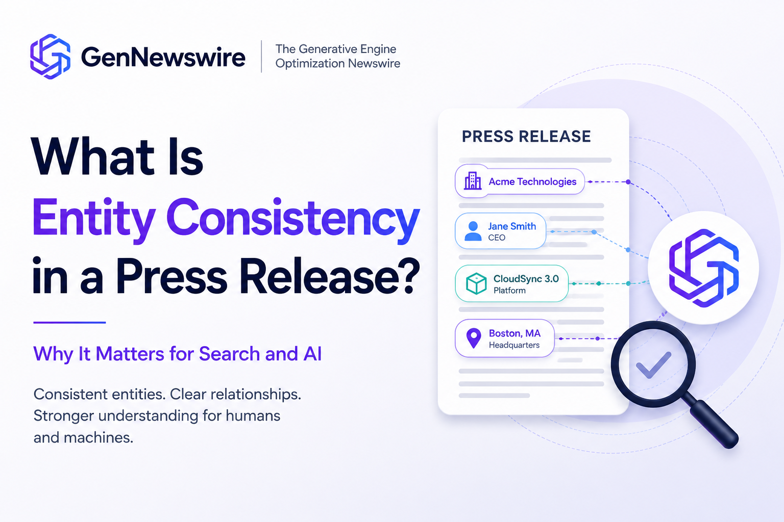 What Is Entity Consistency in a Press Release? Why It Matters for Search and AI