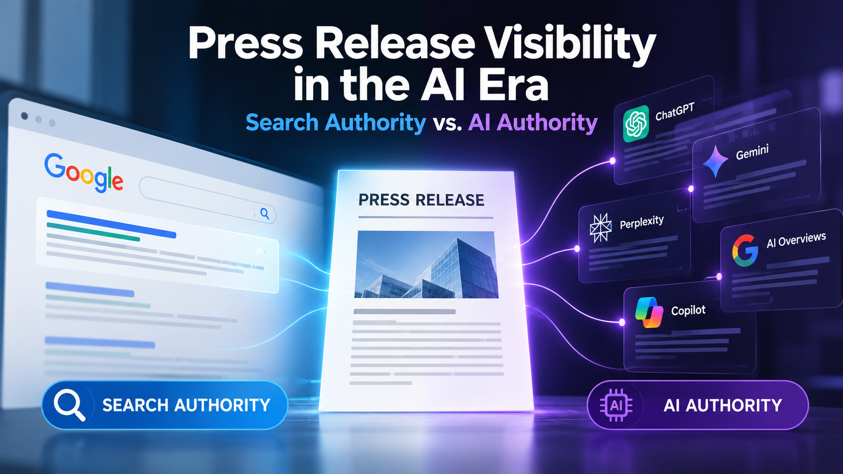 Press Release Visibility in the AI Era: Search Authority vs. AI Authority